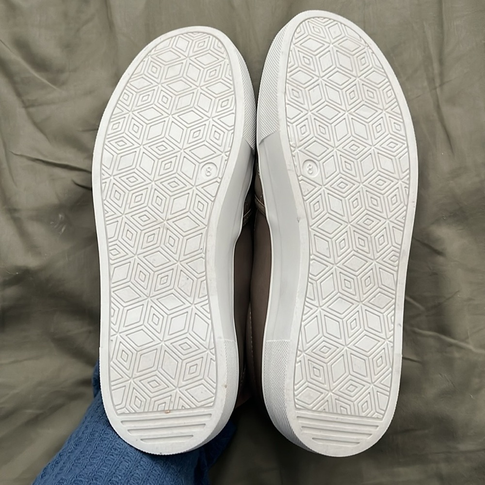 Brown Quilted Slip Ons - Picture 2 of 5